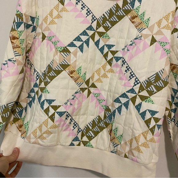 Universal Thread Quilted Pullover Crewneck size Small - Picture 3 of 6